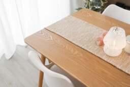 5-Piece Halo Dining Set (Oak Table + 4 Jamie Lorenzo Tulip Chairs) - thumbnail 5