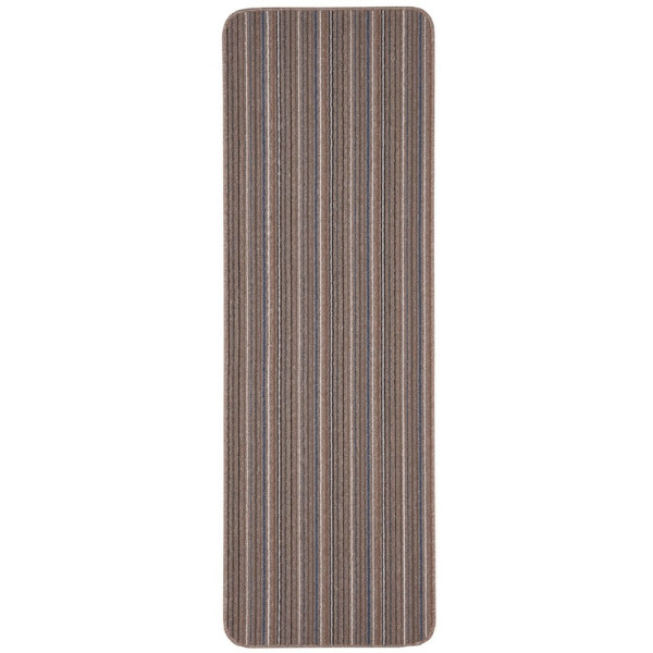 Stockholm Mocha/Blue Washable Mat - 67X200 cm