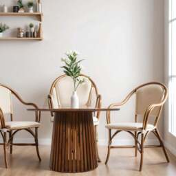 Compton Mango Wood Round Dining Table - thumbnail 2