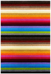 Linea Rainbow Striped Washable Rugs & Runners