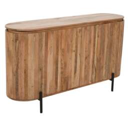 York Solid Wood Sideboard With Metal Legs - thumbnail 6