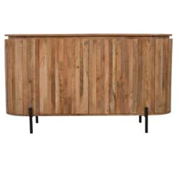 York Solid Wood Sideboard With Metal Legs - thumbnail 4