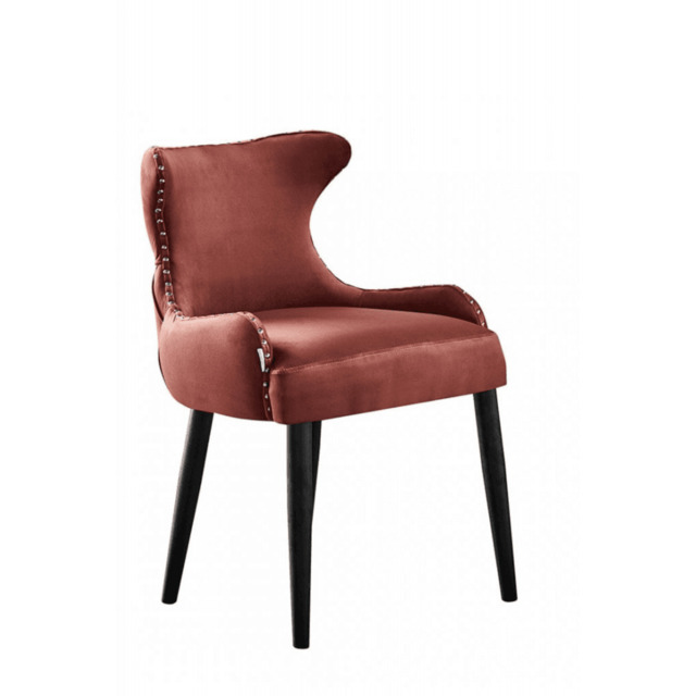 Oxford LUX Velvet Dining Chair - Fawn / Set of 4