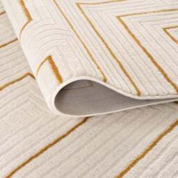 Carmel Cream-Gold Geometric Rug - 6040 - thumbnail 3