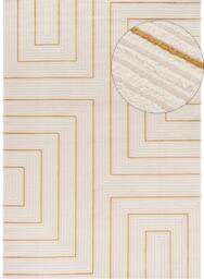 Carmel Cream-Gold Geometric Rug - 6040 - thumbnail 1