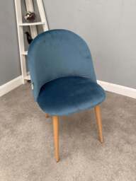Lucia Chair - Blue Velvet
