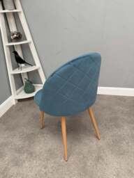 Lucia Chair - Blue Velvet - thumbnail 2