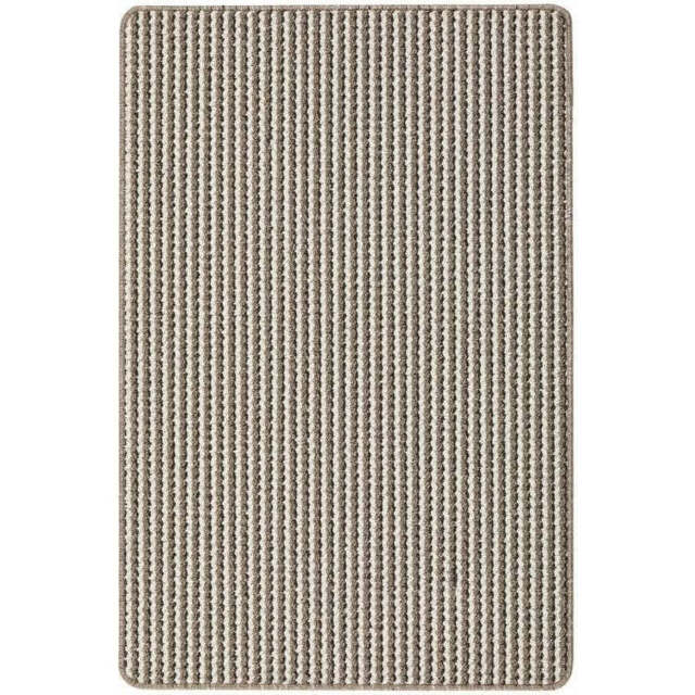Twist Stripe Washable Mat and Runner Beige - 67X100 cm