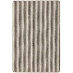 Twist Stripe Washable Mat and Runner Beige - 67X100 cm