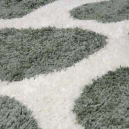 Moodi Shaggy Green Erosan Rug - thumbnail 3