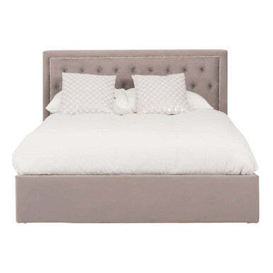 Grey Ottoman King Bed - Hannah - image 1