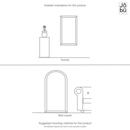 Hanaka - Full Length Grey Oak Rectangle Mirror - 200cm x 100cm - thumbnail 5