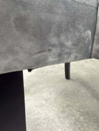 Mayfair Velvet Dining Chair - Dark Grey - thumbnail 5