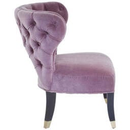 Villi Lilac Velvet Accent Chair - thumbnail 5