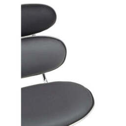 Black Pu Home Office Chair - Fran - thumbnail 5