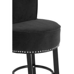 Black Velvet Bar Chair - Regents Park - thumbnail 6