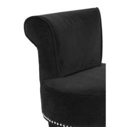 Black Velvet Bar Chair - Regents Park - thumbnail 5