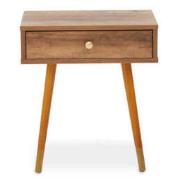 Frida Wood Effect 1 Drawer Bedside Table - thumbnail 2