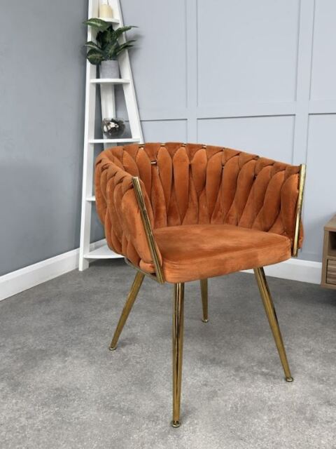 Roma Knot Dining Chair - Orange - image 1