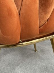 Roma Knot Dining Chair - Orange - thumbnail 5
