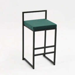 Orion Bar Stool - Turquoise / Flannel / 65cm