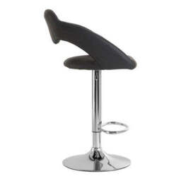 Grey Faux Leather Bar Chair - Taylor - thumbnail 3