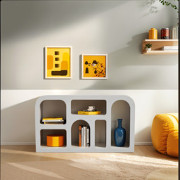Udaipur Geometric Medium Sideboard / Display Cabinet / Bookshelf - thumbnail 1