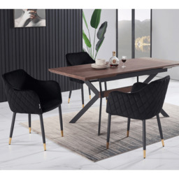 Verona LUX velvet dining chair - thumbnail 2