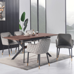 Verona LUX velvet dining chair - thumbnail 1