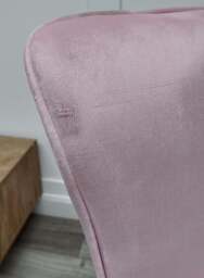 Trafalgar Velvet Dining Chair - Light Pink - thumbnail 3