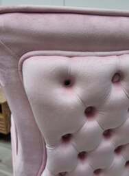 Trafalgar Velvet Dining Chair - Light Pink - thumbnail 5