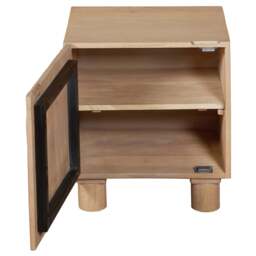 Ajmer Solid Wood Bedside Table - thumbnail 4