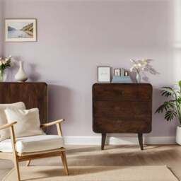 Franklin Dark Mango Wood Chest Of 3 Drawers - thumbnail 6