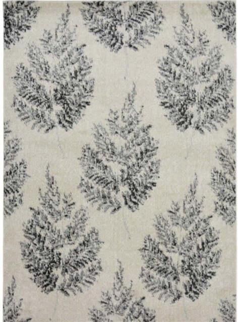 Villa Grey Floral Rug - 120X170 cm