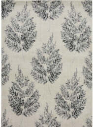 Villa Grey Floral Rug - 120X170 cm