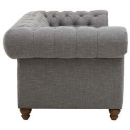 3 Seater Grey Linen Sofa - Stella - thumbnail 5