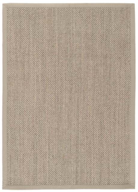 Bordered Light Beige Non-Slip Sisal Rug - image 1