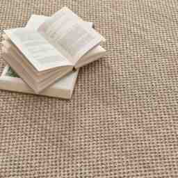 Bordered Light Beige Non-Slip Sisal Rug - thumbnail 2