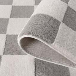 Loft Checkerboard Grey Rug - thumbnail 4