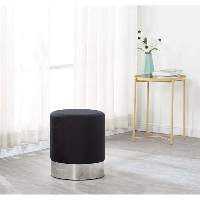 Darlington Velvet Pouffe - image 1