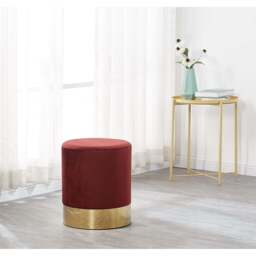 Darlington Velvet Pouffe - thumbnail 4