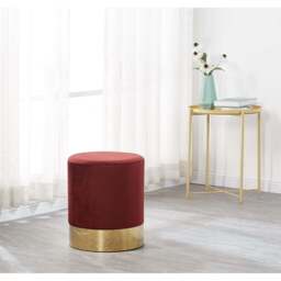 Darlington Velvet Pouffe - thumbnail 3