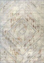 Abstract Vintage Cream/Ochre Rug