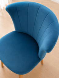 Elsa Velvet Dining Chair - thumbnail 3