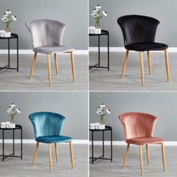 Elsa Velvet Dining Chair - thumbnail 6