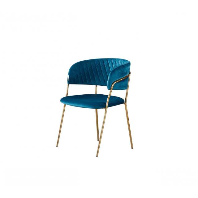 Atarah Duke Lux Dining Set - Blue / Set of 4