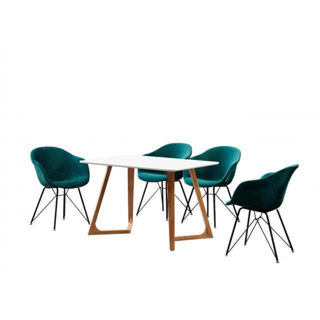 Valentina Dallas Dining Set - Green