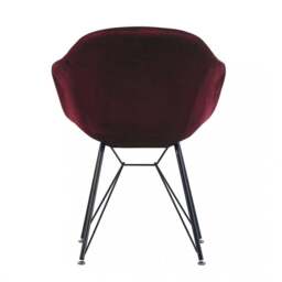 Valentina Halo White Dining Set with 4 Velvet Chairs - thumbnail 5