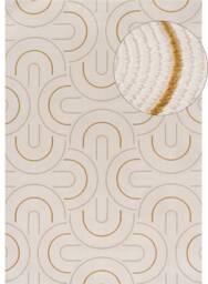 Carmel Cream-Gold Geometric Rug - 6070 - 200X290 cm