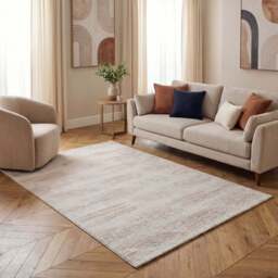 Carmel Cream-Beige Abstract Rug - 6030 - thumbnail 2